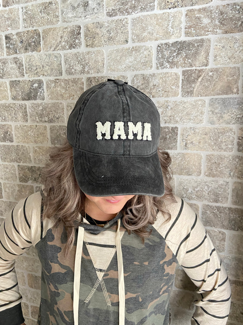 MAMA Sherpa Lettered Baseball Cap - Multiple Colors
