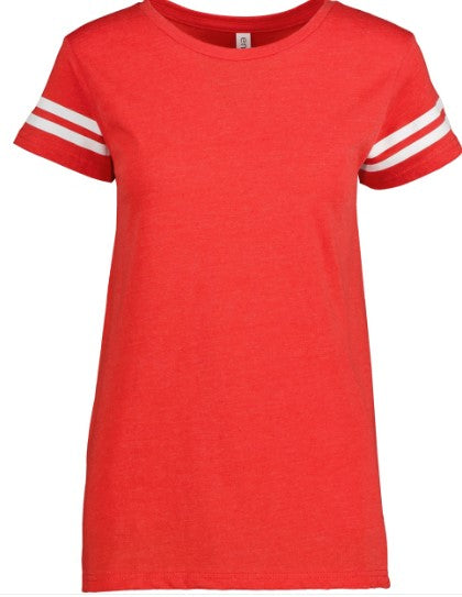 Enza Ladies Jersey Football Tee - Custom Print - Multiple Decal Options